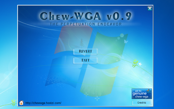Chew-WGA V0.9 纯净版：Windows7一键完美激活工具，解决系统未激活黑屏
